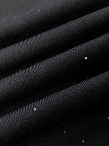 ChicMe Women Off Shoulder Glitter Top Bell Sleeve Slim Fit Stretchy Pullover T Shirt Sexy Elegant Party Date Daily Streetwear