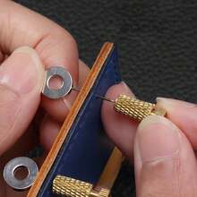 10/20pcs 12mm & 18mm Leather Sewing Needles, DIY Leather Stitching Awl, For Handmade Leather Fixing, Durable Metal Locking Pins - Multicolor - View 2