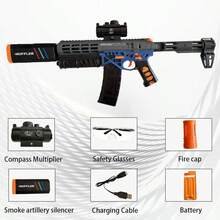 Electric Gel Bullet Gun With High-Speed Continuous Shooting, Manual/Automatic Continuous Shooting Dual Mode And Linkage Effect, Suitable For Team Shooting Games, Halloween And Christmas Gifts - 彩色 - 查看 2