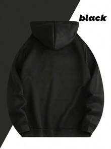MensGraphicHoodiesLetterPrintHoodieUnisexOversizedHoodiesLongSleevePocketpullover,WomensOversizedHoodiesSweatshirtsFallFashion2025PulloverSweatersWinterClothesStarLaboratoriesLogoPrintMen'sHoodiesPulloverCasualSweatshirtsWithPocketsLooseFitLongSleeveDrawstringDesignHoodySweatshirtAutumnParty,HolidaySweater,SoftFabric,PrintedSweater,CasualWearersGiftForMenWomenSizeS-3XL  
 Black  Loose American Retro Sports Casual Street Hip-Hop Printed Hoodie Drawstring Hoodie Pocket Design Couple Set Unisex - 黑色 - 查看 3