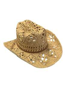 Country Fashion Hat Bamboo Fiber Virginia Style - Unisex - 米色 - 查看 2