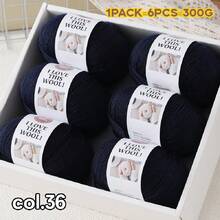 6pcs/Pack Soft Bamboo Fiber Yarn - 300g, Breathable & Comfortable, Ideal For Crocheting, Knitting T-Shirts, Shawls, Scarves, Sweaters, Jackets, Hats, Cardigans And Accessories, Suitable For Spring, Summer, Autumn, Handcraft Essentials | Soft & Smooth Yarn | Available In Multiple Color Combinations - 6-pack - View 37