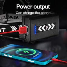 100000LM XHP90 LED Powerful Headlamp Super Bright Camping Head Flashlight Rechargeable Led Headlight Waterproof Headlamp Use 15h Hunting Lantern - Black - View 6