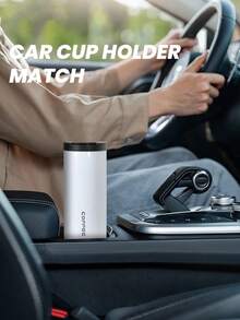 1件 550ml 直筒圓柱不鏽鋼保溫水瓶，便攜戶外水壺，多功能咖啡杯，茶水分離保溫杯附蓋，適合露營、騎行、辦公室，完美生日禮物 - 1pc - 查看 12