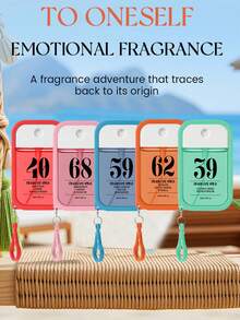 Brazilian Beach Bliss Limit Edition Natural Longlasting Portable Fragrance Spray & Air Freshener Compact Gourmand Fruity Ocean Aqua Solar Sand Scent, Fresh Air Spray For Christmas Day, Hotel Room, Outdoor Atmosphere, Fashion Gifts