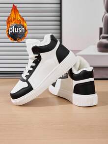 Unisex Couple Shoes Size 36-45, Women's Casual Shoes, Men's Athletic Shoes, Lace-Up Soft Bottom Comfortable Men's Shoes, Warm Padded Men's Cotton Shoes, Lightweight High-Top Versatile Casual Shoes, Street-Style Skateboard Shoes