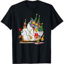 Dr. Seusss Grinchs Sleigh T-Shirt T-Shirt - 黑色 - 查看 1