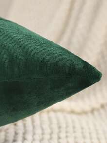 1 pieza Funda de almohada decorativa navideña, franela con bordado de reno de peluche, decoración rústica para sala de estar, dormitorio, sofá, regalo navideño