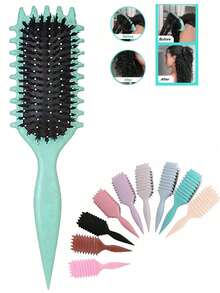 2025 卷发定型梳 – 男女通用无拉扯造型梳，轻松梳理卷发 – 防毛躁，干湿两用，适用于理发店、美容院、旅行、返校季、度假等场合，是必备的美发工具、美发产品和配件。这款梳子套装包含多种款式，适合女性使用，可用于各种场合，例如：梳子、发刷、梳子、解结梳、球形梳、迷你梳、梳子套装、木梳、迷你梳、解结梳、卷发梳、美发设备、旅行必备、发型、美发、梳子、背梳、造型梳、卷发梳、边缘梳、梳子、梳头、梳子套装、梳头、卷发梳、解结梳、女士梳子、头发、旅行、美发产品、美发工具、美发用品、理发师、理发师配件、理发店、美发设备。