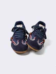 MASKERT Women's Multi-Functional Fashionable Casual Sneakers With Suede Rubber Outsole, Casual Board Shoes, Daily Matching Casual Shoes