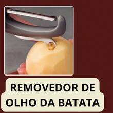 Tramontina Descascador Para legumes e Frutas Inox Tramontina Verano - 3 Funções