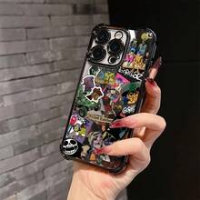 Funda de teléfono de dibujos animados de la banda de rock G- para iPhone 16 15 14 13 12 11 Pro Max X XR XS Max 8 7 Plus, a prueba de golpes, transparente y suave. - Colores mezclados - Ver 5