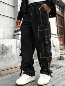 Plus Size Men's Casual Cargo Pants