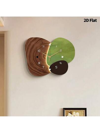 2D Flat 1pc Verlichting Luxe Moderne High End Home ation Wand Clock, Ultra Quiet Quartz Movement, No Ticking Sound, Painting Klok Living Room, Bedroom Office, able Watch, Unique Personalized, Clear Reading Time, In Bedroom, Studio, Ho Study, Kitchen Cafe, Perfect Family Friends view 10