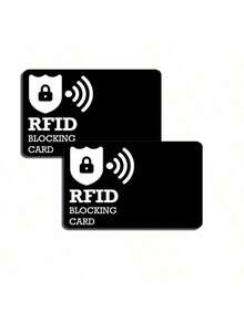 2/5 Packs RFID Blocking Card NFC Contactless Debit/Credit Card ATM Passport Protector Ideal For Men & Women Slim With World Map Design Perfectly Fit In Wallet - Multicolor - View 16