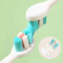 Cepillo de dientes suave para niños, diseño adorable de animales de dibujos animados, mango de goma suave, protege la salud oral, limpieza suave, diseño ergonómico, adecuado para uso diario en el hogar de niños, adorable cepillo de dientes para bebés