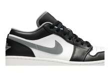Nike Air Jordan 1 Low 'Black Medium Grey' (Unisex) Black/Medium Grey/White 553558-040 Autumn New - 黑色 - 查看 2