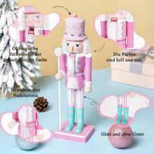 25 cm kreative pinke Zuckerwaren-Serie Nussknacker Weihnachtsfeier Tischdekoration feines Geschenk