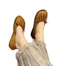 Women Wide Fit Flats - Burgundy - View 6