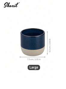shoxil 1个粗陶浓缩咖啡杯，复古陶瓷杯，家用咖啡杯，办公及家居杯，适合日常使用，也可用于婚礼、斋月等场合。 - 彩色 - 查看 18