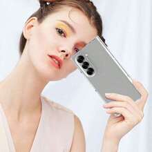 keshengtai 1件裝糖果色轉軸全包覆手機殼，適用於 Galaxy Z Fold 8 Ultra 7 6 5 4 3 5G - 無色 - 查看 7