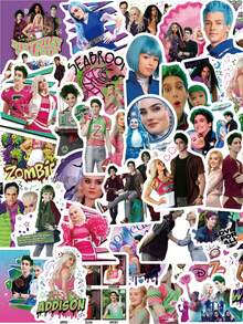 55pcs Kpop Stickers Zombie School Stickers Zombies Decor Decorative Stickers Cartoon Stickers Vinyl Waterproof Stickers For Water Bottle,Laptop,Phone,Skateboard,Scrapbooking,Journaling Gifts