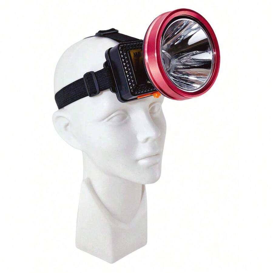 DORRAS Faro delantero LED Lampara De Cabeza Multifuncional Con 2 cambios de luz Alta eficiencia energetica y diseño duradero para uso prolongado ideal para camping senderismo y actividades nocturnas con facil instalacion y resistencia al agua - Negro - Ver 1