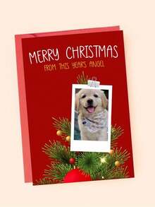 Customized Christmas Greeting Card, Merry Christmas Card, Christmas Blessings From Angels Card - Multicolor - View 5