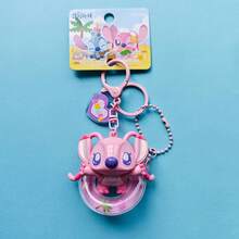Mặt dây chuyền PVC Disney Lilo & Stitch Summer Beach Series - Andy Stitch, hình nhân vật người ngoài hành tinh dễ thương, chất liệu PVC bền, thiết kế chủ đề bãi biển nhiệt đới, phụ kiện móc khóa/túi xách tinh tế, đồ trang trí hoạt hình chính thức, món quà hoàn hảo cho người hâm mộ Stitch, đồ trang trí sưu tầm. - Nhiều màu - Xem 3