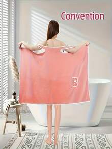 Women's Extra Large Bath Towel, Sauna Bathrobe, Bathrobe With Pockets - Soft Extra Large Towel And Bathrobe, Modern Elegant Design, Blue And White Striped Pattern, Durable Quick-Dry Fabric, High-Quality Rectangular Bath Towel, Suitable For Home Use