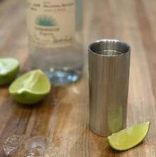 ¡RecomendadoOutset Jigger de medición de cóctel 2 en 1, 1 oz y 2 oz, acero inoxidable¡Top de Temporada - Vasos de grano de madera de doble pared - Ver 7