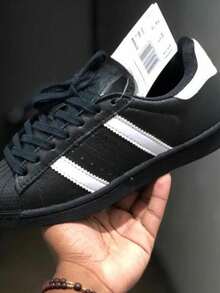 Women's Men's Casual Sneakers Everyday Comfortable Classic Skate (3 Stripes) - màu đen - Xem 5