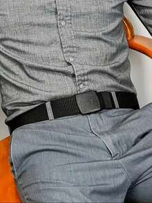 1条尼龙可调节腰带，户外运动帆布腰带，低过敏性，时尚休闲设计，适合足球比赛，男士青年编织裤腰带，复古风，适合秋季/都市穿搭，经典圣诞冬季时尚日常男士男友礼物 - 彩色 - 查看 6