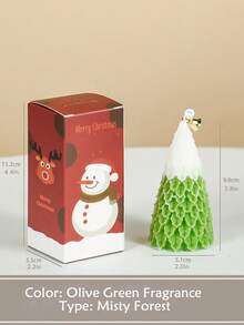 1 Stück Weihnachtsbaum & Kerze kreatives Weihnachtsgeschenk, Partydekoration, Weihnachtsduftkerze, Weihnachtsandenken