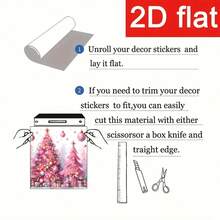 1 Stück Weihnachtsdekoration, niedlicher rosa Weihnachtsbaum & Geschenkbox 2D Flachdruck magnetischer Geschirrspüler Türaufkleber - wasserfest, leicht zu reinigen, wiederverwendbar, geeignet für Geschirrspüler, Kühlschrank, Waschmaschine, Trockner Dekoration, ohne Kleber, Küchendekoration Accessoire, passt in die meisten Geschirrspüler, Heimdekoration