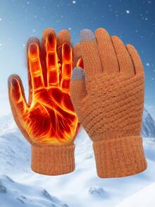 Damen Winter Outdoor Touchscreen Handschuhe, warme, verstärkte Fleece-Finger-Handschuhe zum Autofahren, Radfahren, bei Kälte, für Paare, Mode, vielseitig einsetzbar, für Feiertage, Dates, Schreiben, Büro, hochwertig