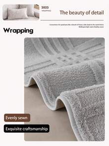 1 pieza Cojín de sofá de franela suave y acolchado, estilo resistente a las mascotas, antideslizante y antisuciedad, protector de sofá para otoño/invierno resistente a los arañazos, adecuado para sofás en forma de L y de 1/2/3/4 plazas (se vende individualmente)