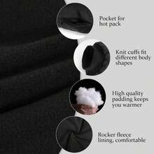 Wiederverwendbare Handwärmer Tasche mit Reißverschlusstasche zum Warmhalten der Hände, verstellbarer Riemen geeignet für kaltes Wetter, verwendbar für Fußball, Baseball, Wandern, Camping