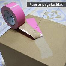 BOMEI PACK Cinta Aislante Rosa 1,88 Pulgadas x 50 Yardas,9.0Mil de grosor, Cinta Aislante Multiusos de Fácil Rasgado, Fuerte, Flexible, sin Residuos, Cinta de tela Impermeable - Rosa - Ver 7