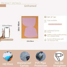 Set Of 3 Color Block Prints, Pink Orange Geometric Abstract Colorful Wall Art Set Gallery Wall Prints Stylish Bedroom Art, Canvas Poster Wall Art, Optional Frame, Wall Art With Frame