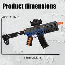 Electric Gel Bullet Gun With High-Speed Continuous Shooting, Manual/Automatic Continuous Shooting Dual Mode And Linkage Effect, Suitable For Team Shooting Games, Halloween And Christmas Gifts - 彩色 - 查看 5