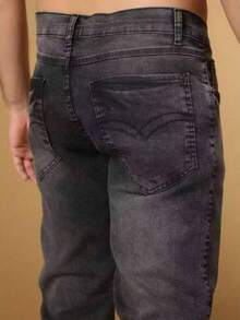 Men's Jeans Fashion Blogger Street Style - màu đen - Xem 3