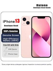 二手 Apple iPhone 13 粉色 优质二手 Apple iPhone - 游戏就绪，双 SIM 卡 4G，95% 新，原装屏幕和高效电池（≥90%）