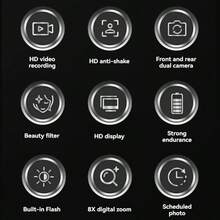 新款M26校园CCD高清数码相机 - 700mAh电池，小巧便携 - 适合学生 - 毕业礼物 - 节日礼物