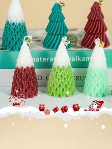 1 Stück Weihnachtsbaum & Kerze kreatives Weihnachtsgeschenk, Partydekoration, Weihnachtsduftkerze, Weihnachtsandenken