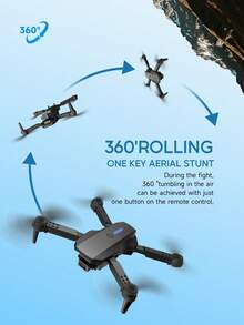 AXNEN Best Selling! Brand New E88PRO Dual Camera Quadcopter Drone With 720P Camera And FPV Remote Control, Features Optical Flow Hovering, One-Key Landing, Comes With Portable Storage Case - Ideal For Beginners, Perfect Gift For Christmas And Holidays!