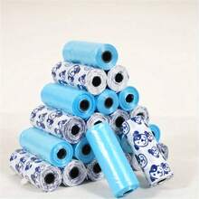 80 bolsas para excrementos de perro con aroma, a prueba de olores, de polietileno resistente en colores y diseños lindos surtidos, convenientes para la limpieza de desechos de mascotas, bolsas para excrementos de perro, suministros para mascotas, diseño de asa resistente