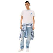 Tommy Jeans Camiseta de Manga Corta DM0DM20774-YBL dla Hombre w kolorze Blanco - Biały - Zobacz 2