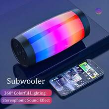 Bluetooth Speaker With HD Sound, Portable Wireless,  Up To 10H Playtime, TWS Pairing, BT5.0, For Home/Party/Outdoor/Beach, Stocking Stuffers, White Elephant Gifts For Adults (Black) - Một cỡ - Xem 5