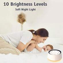 Brown Noise Sound Machine With 30 Soothing Sounds 12 Colors Night Light White Noise Machine For Adults Baby Sleep Machines Memory Function 36 Volume Levels 5 Timers For Home Office Travel